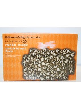 Dept 56 Halloween Village - Road Kill, Straight, Set of 2 (NIB)